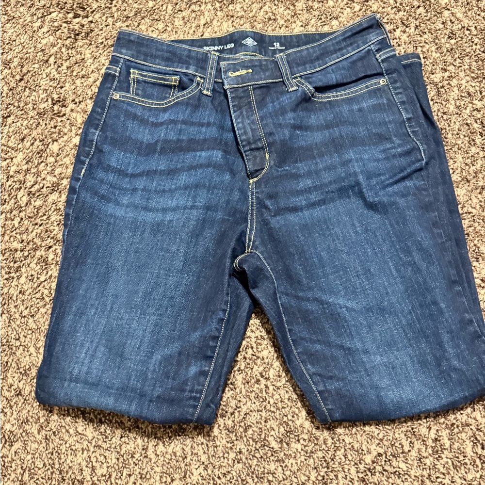 St. John's Bay Women's Dark Blue Skinny Jeans